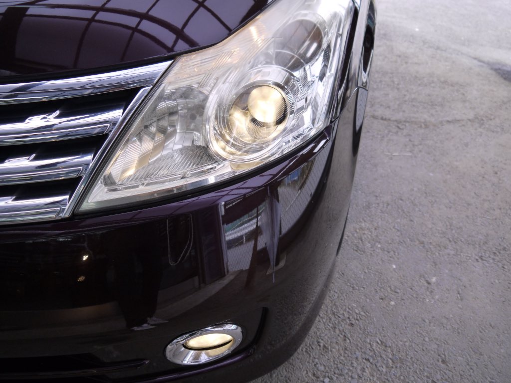 ガレージエバーグリーン 日産u31プレサージュ後期ヘッドライトの純正ハロゲン車から純正hid車へ換装です 日産 プレサージュ ヘッドライト交換 ヘッドライト換装 ヘッドライト移植 レンズリペア レンズクリーニング レンズコーティング ガレージ