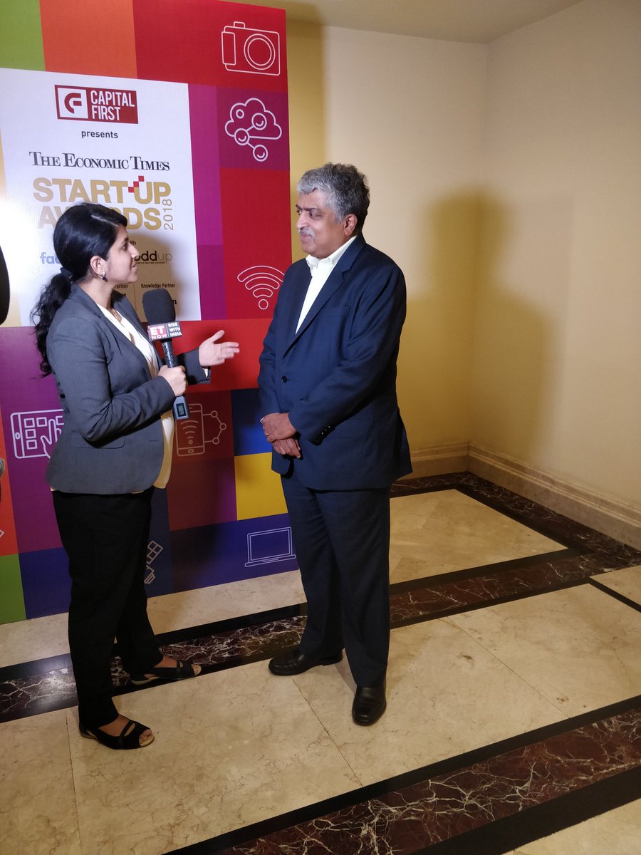 Supraja_Srini's tweet image. @NandanNilekani arrives at the #ETStartupAwards jury meet. &apos;Quality of business plan, execution significantly improved in the last few years&quot; #ETtech #EconomicTimes