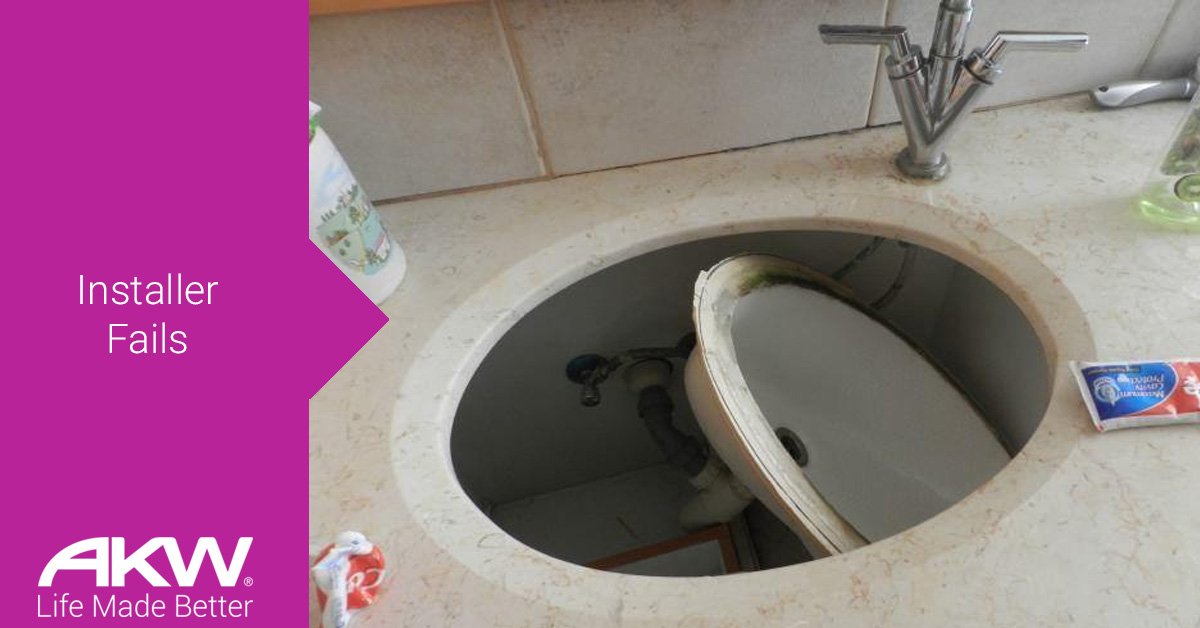 AKWinstallers's tweet photo. “That’s not how it looked in the pictures…” #PlumberFails #InstallerFails https://t.co/DXw5PMDKXJ