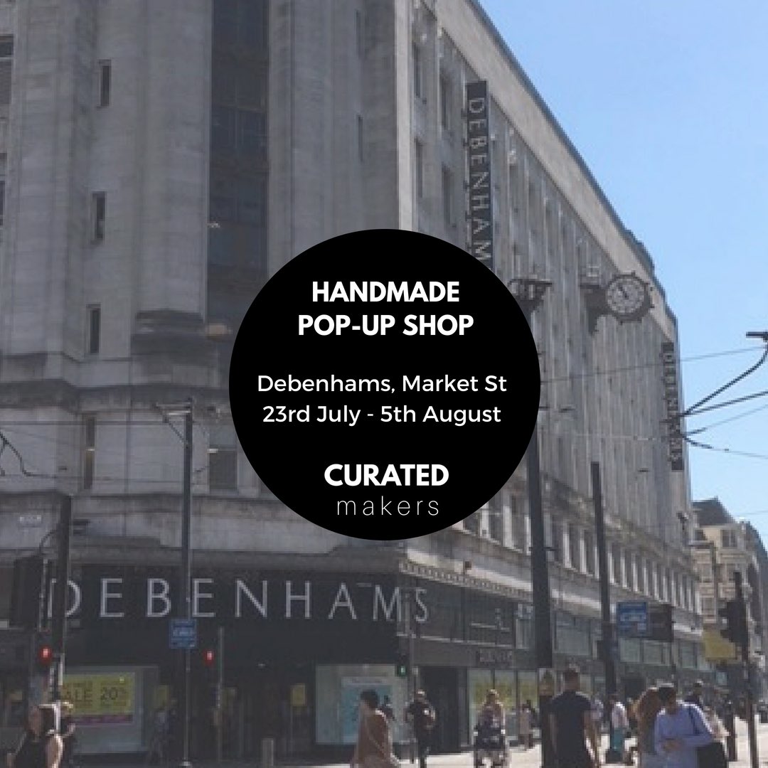 wiltonstcraftco's tweet photo. Opening today @CuratedMakers #handmadepopup at Debenhams Manchester. Find our candles alongside some of our favourite artisan makers https://t.co/yyCGM9St6z