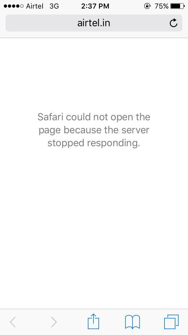 kartheek777's tweet image. I called up Airtel for complaining poor internet connectivity - then the customer care agent had asked me to visit their website to check work progress - and the result is this @Airtel_Presence @airtelindia #worst_network (network shows as 3G and even webpage can not be loaded)