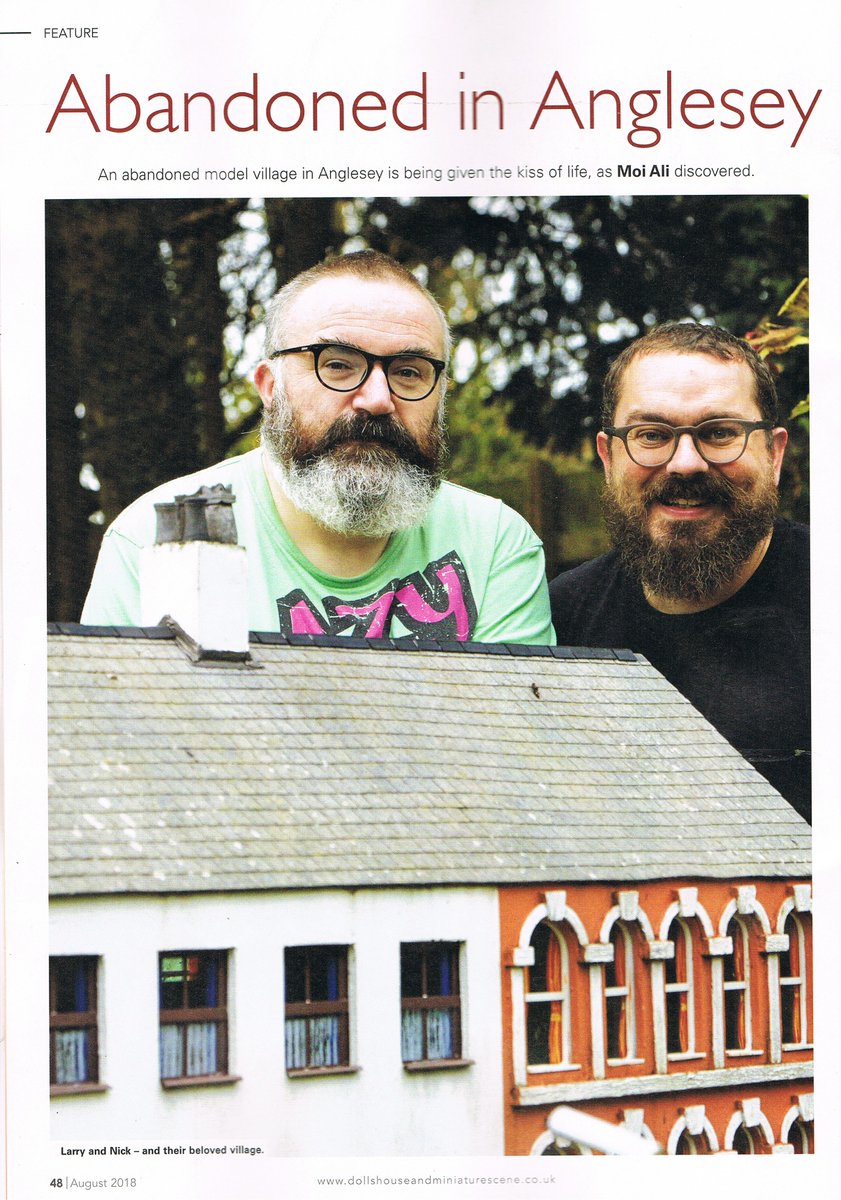 Thank you @MoiAliEdinburgh for a lovely article written in August's edition of @DHMSmagazine featuring the attempt to get Anglesey Model Village up and running once again. The hard work work to reopen AMV continues and we hope to be making an exciting announcement soon!