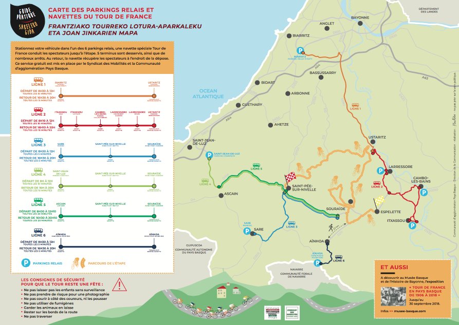 Ville2Biarritz's tweet photo. | TOUR DE FRANCE | le 28 juillet au Pays Basque 🚴♂️🇫🇷
Navettes gratuites au départ de Biarritz
20e étape du Tour : le « contre-la-montre »
👉 https://t.co/Qtzq3damq2
#CommunautePB #tourdefrance2018 #Ville2Biarritz #biarritz #euskalhiriguneelkargoa https://t.co/dLybXAMXe5