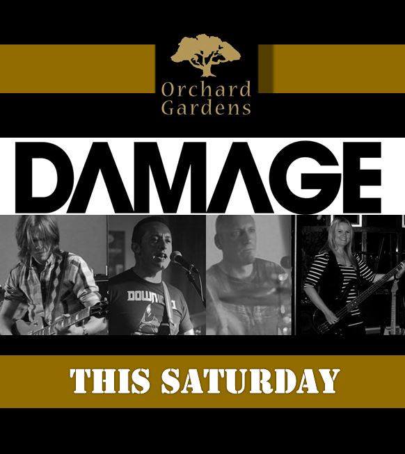 This Saturday we have the brilliant DAMAGE!