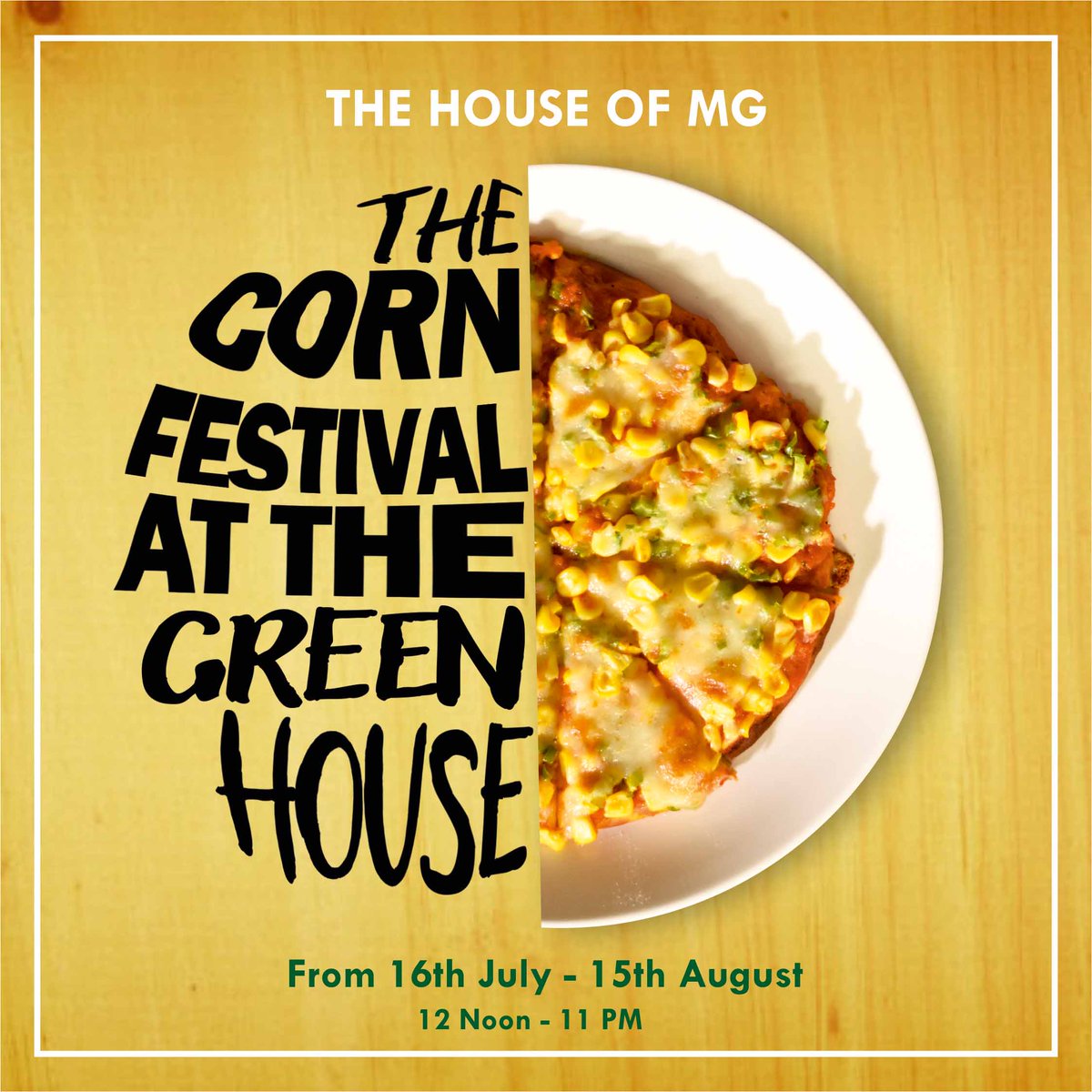 houseofmg's tweet photo. Corny in a good way 🙂
Celebrate the spirit of monsoon by indulging in some good food with The Corn Festival at The Green House, Ahmedabad! https://t.co/2Q07bcR2Vz