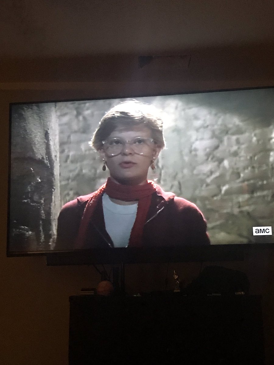 KJtheIntern's tweet photo. Watching #goonies and wondering if this was the inspiration for the #duffer brothers  for #Barb on #strangerthings #amiright https://t.co/k4m85pFysq