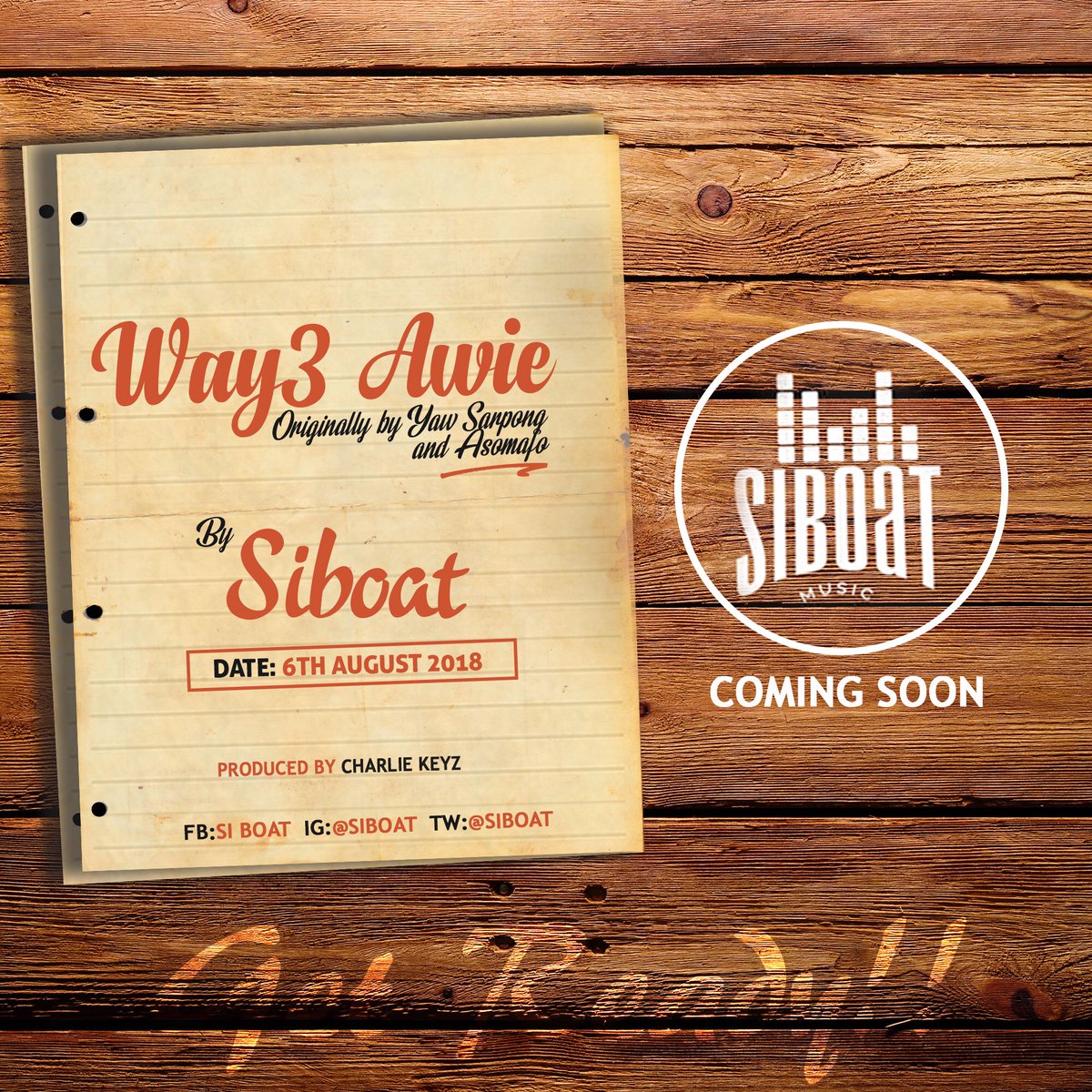 siboat's tweet photo. This is our hope, Confidence and surety when we say #WAY3AWIE 
“Ask, and it shall be given you; seek, and ye shall find; knock, and it shall be opened unto you:”
Matthew 7:7 KJV
#way3 #awie #yawsarpongat40 #siboatmusic #gospel #music #cover #mashup #contemporaryart #ghana #inter https://t.co/Y1ok5mdtSe