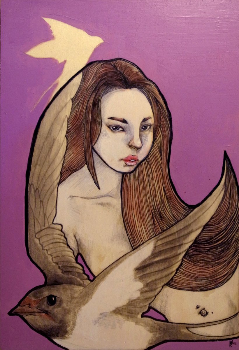 marklawhere's tweet image. 燕子 #挿し絵 #油絵 #アクリル pixiv.net/member_illust.…