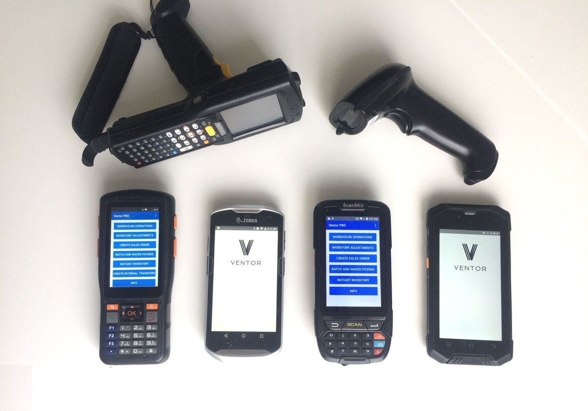 ventor_tech's tweet image. The wide range of barcode scanners in combination with the Ventor app significantly improves productivity in your warehouse - ventor.tech/warehouse-mana… #warehouseprocesses #odoo #inventorymanagement #barcodescanner #warehousemanagement #odooWMS #WMS #Logistics