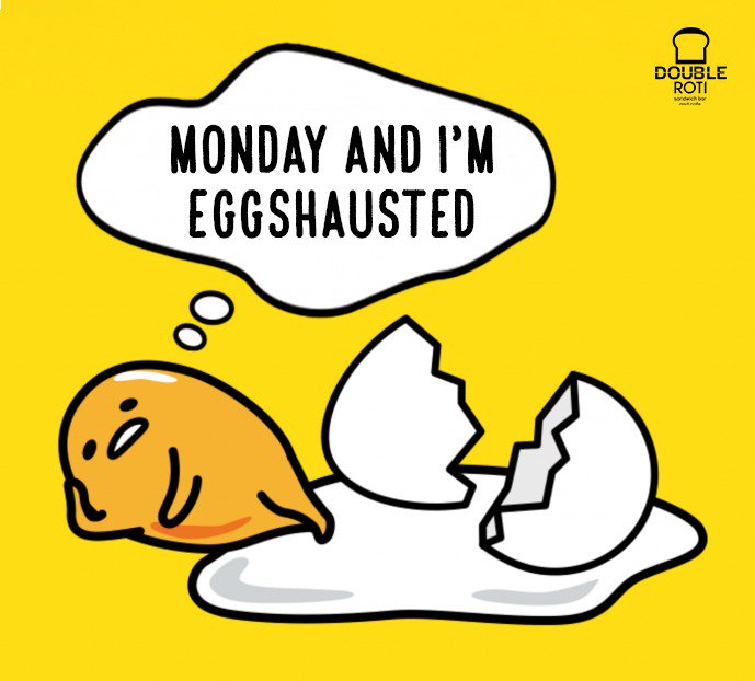 eatdoubleroti's tweet image. This is the mondayest monday that ever mondayed and I&apos;m #EGGSHAUSTED!🍳 #PunnyMonday #DoubleRoti
Head to our outlet or order online today!

#food #burgers #love #foodlovers #foodbloggers #yummy #tastespotting #foodgawker #foodlove #foodies #foodblog #truecooks