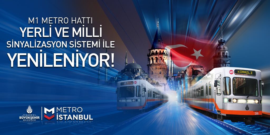 Metro İstanbul’dan Yerli ve Milli Üretim!

M1A Yenikapı-Atatürk Havalimanı, M1B Yenikapı-Kirazlı ve Halkalı uzatmasında sürücüsüz tam otomatik tren kontrol sinyalizasyon sistemi Metro İstanbul tarafından tasarlanarak üretilecek. 

Detaylar: metro.istanbul/haber/detay/m1…