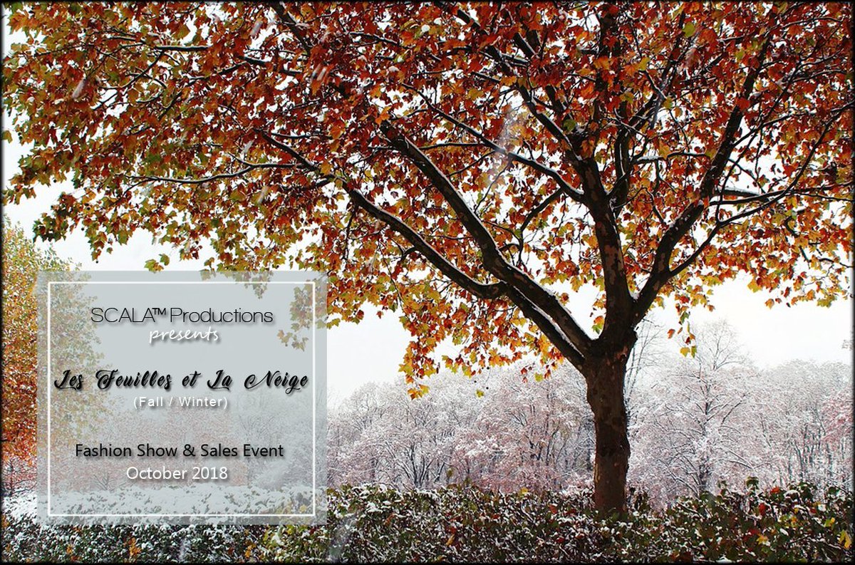 SCALAAgency's tweet image. @SCALAAgency ™ Productions presents: Les Feuilles et La Neige! 
Think of the boldness and warmth of Fall and Winter and all that it offers with an innovative take on these two seasonal trends.

Fashion Show: October 13, 2018, @ 2:00 PM SLT
Goggle Form: goo.gl/mbSL6J