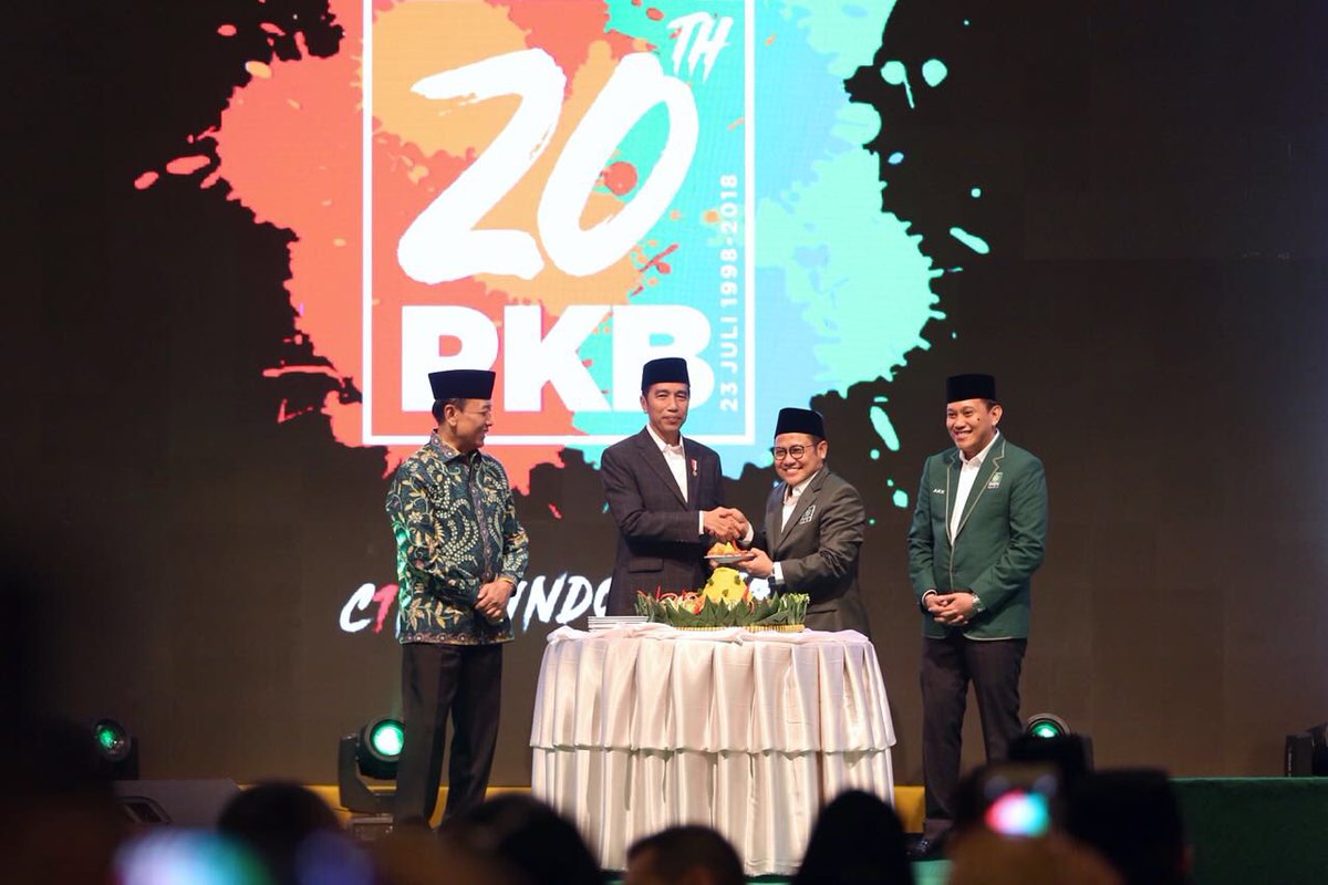 Terimakasih atas kehadiran presiden RI bapak <a href="/jokowi/">Joko Widodo</a> pada #Harlah20PKB ,  kehadiran pak <a href="/jokowi/">Joko Widodo</a> adalah motvasi dan kebanggaan tersendiri bagi kami warga PKB, doa kami tuk pak presiden  semoga diberi kemudahan, kelancaran oleh Allah dalam memajukan negri