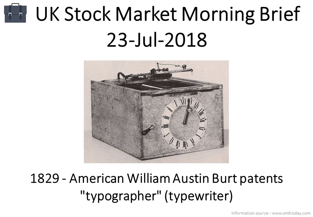 BriefedUp's tweet photo. #BriefedUp - UK Stock Market News Today - 23-Jul-2018 - 8 stocks covered this morning, #GETB, #INS, #JDG, #MCGN, #MCLS, #SRT, #STHT and #TMMG - https://t.co/lzOirua9LH https://t.co/u6blLxI846