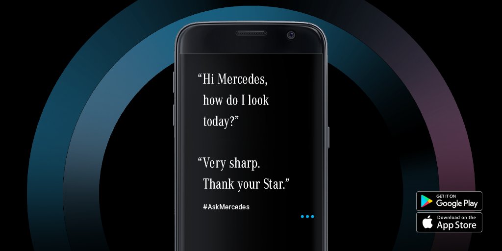 MercedesBenzInd's tweet photo. With a Star of your own, you earn the right to be a little vain. And we have the right assistant to help you with your every need. #AskMercedes for all your queries.
Download now:
Android: https://t.co/b7xUHke8L0
IOS: https://t.co/VlNW80KZid https://t.co/Qs6nmtMR3k