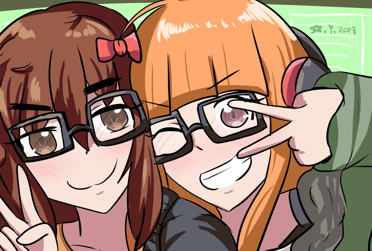 hidamaripastel's tweet photo. [crossover] ジナコと双葉selfie (CV:悠木碧)

#fateextra #feccc #p5 #persona5 https://t.co/D3JD3xo2Tj