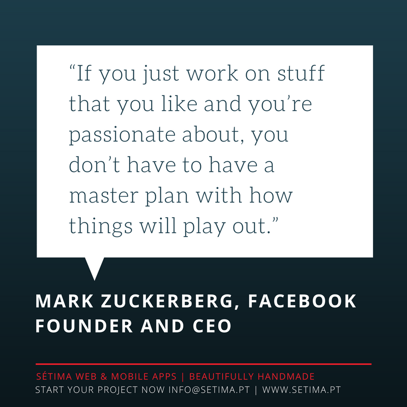 setima's tweet photo. "If you just work on stuff that you like and you're passionate about, you don't  have to have a master plan." ❤️
#markzuckerberg #setima https://t.co/n8zUZOG5BK