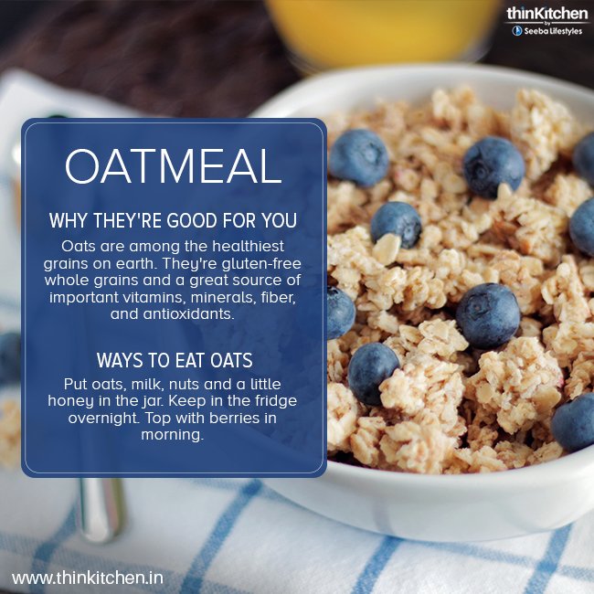thinKitchen's tweet photo. Oats make an easy and balanced breakfast. A hot bowl of milk, sugar, and oats satisfies your sweet cravings and still keeps you healthy!

#CookEatLiveHealthy #MondayMotivation #MondayBlues #FoodForThought #HealthyMood #MondayMood https://t.co/QYHdvbkArb