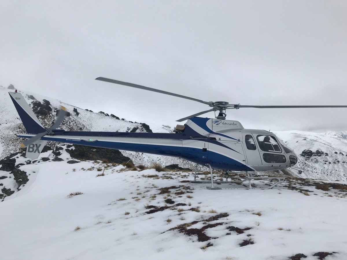 wanakaheli's tweet photo. Check out the new BX... fresh out of it's 12 yearly overhaul with a brand new paint job! We have missed BX over the last couple of months so great to have this Squirrel back flying with the rest of the fleet! https://t.co/DTHQ5WqtJu
