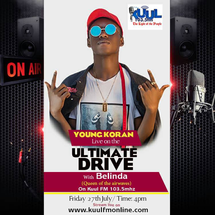 EventStraw's tweet photo. Tune in to KuUL 103.5 FM this Friday as Young Koran and Team update you on the up and conner  of the artist. You can also stream live on https://t.co/YjuGRNC9rl...
#StrawmanEvents #FamousGhMultimedia #PaddyOutfit https://t.co/eTo5F5Sqvv