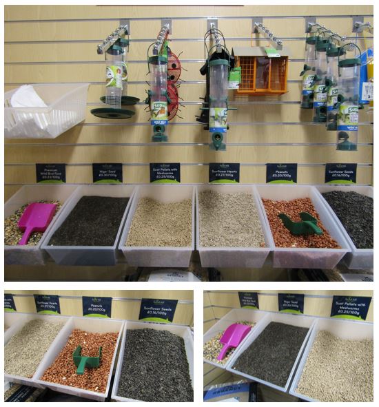 RHCountryStore's tweet photo. We have a loose #birdseed pick n mix! There's a range of #sunflowerseeds, #peanuts, #sunflowerhearts, #nigerseeds, #suetpellets with #mealworms and premium #wildbirdfood for you to choose from! #Countrystore #birdfeed https://t.co/ZcR14W8m1E