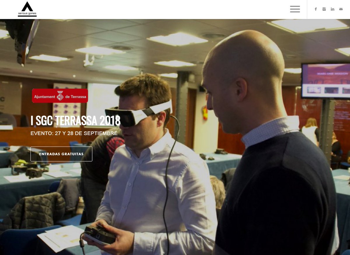 .<a href="/humantiks/">Humantics</a> organiza la I Serious Games Camp en Terrassa, un evento donde veremos cómo los #videojuegos, serious games, la realidad virtual y realidad aumentada están transformando la #educación, #formación y #salud seriousgamescamp.es/i-sgc-terrassa…