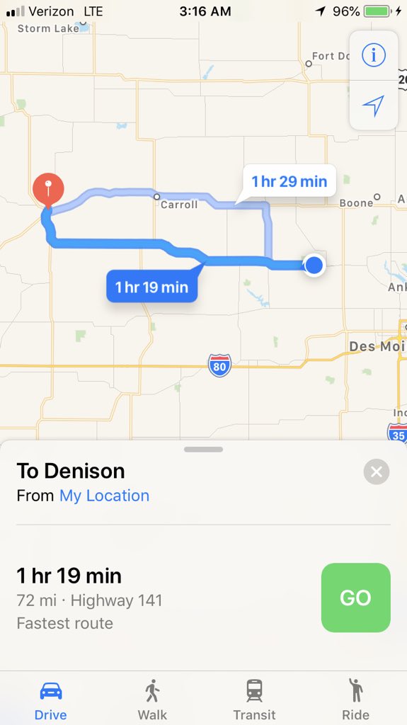 LaurenDonovanTV's tweet photo. We’ve made it to to #Perry and are coming for you #RAGBRAI #DenisonIowa for some @KCCINews this morning coverage. https://t.co/n8dAWBf5xQ