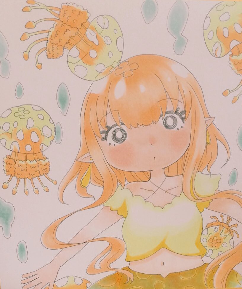 知絵 8 6 8 9個展 Blauerstern クラゲからはじまる癒しの絵 をコンセプトに創作活動してます 主に クラゲモチーフのデフォルメキャラを描いてます アナログカラーが売りです 週に1 2回ほどイラスト更新予定