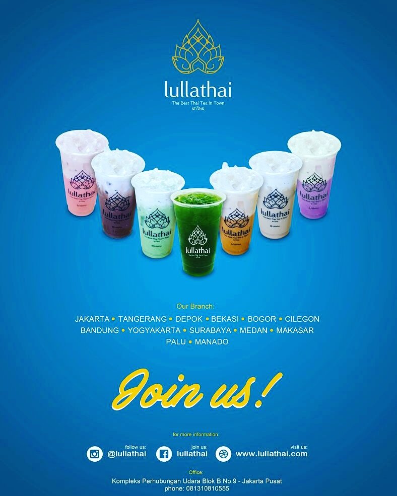 Info Franchise & Business Concept Expo on Twitter: "#franchiseprofile : LULLA THAI TEA . Berdiri pada Januari 2017 di Jakarta, Lulla Thai Tea bermula dari product development dan market reaserch dari Bazzar