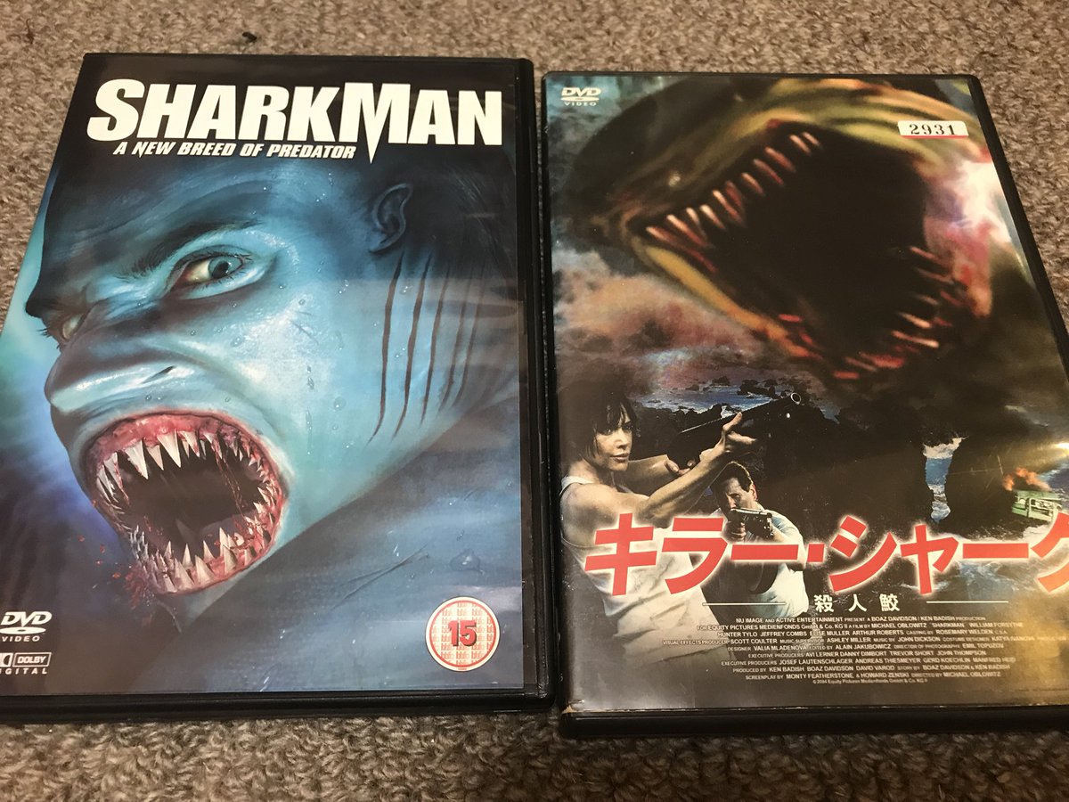 サメ映画ルーキー なんか多分挑戦的なヤツですよね あらすじにはshark Manって書いてありますし ポスターにはヒレが見えますし ゾクゾクするぜ 白目
