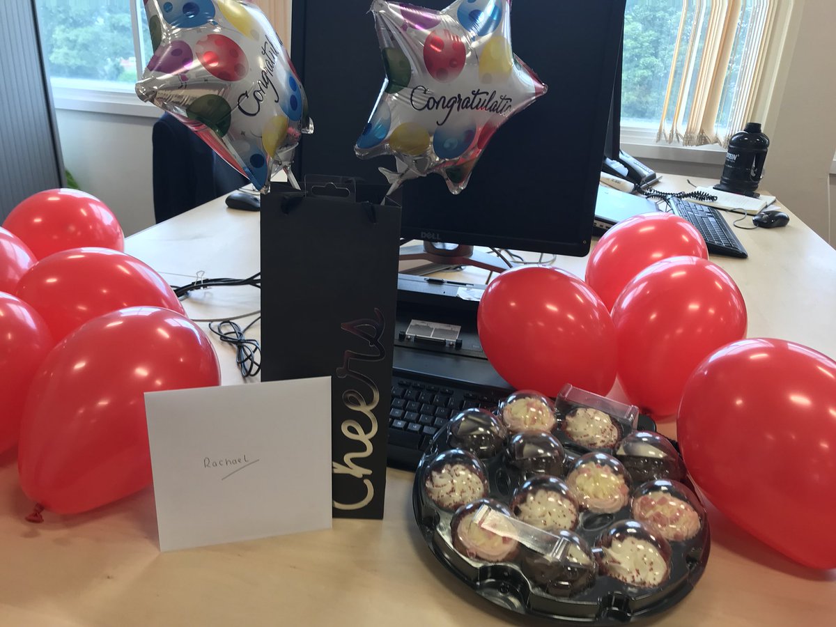 KimberWilson01's tweet photo. Looking forward to Rachael joining the L&amp;D Academy team today! 

Making her first day that extra bit special.

#teamawesome https://t.co/HP4u43YwHt