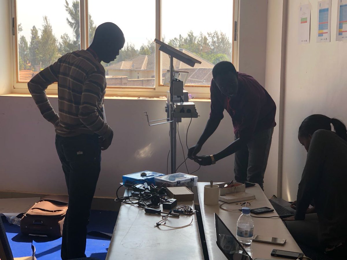ImpactHubKigali's tweet photo. Last day #hackathon4climate  Hacked weather products @KayonzaDistrict from participating teams. Everything going great. @UNDP_Rwanda @NOREPSinno @MeteoRwanda https://t.co/865aiynNQT