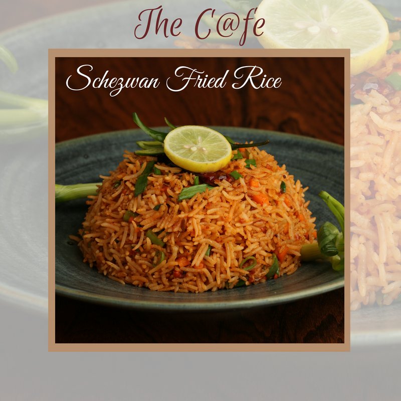 #SchezwanFriedRice - a Spicy #IndoChinese Fried Rice Dish with Deep #ChilliGarlic #Flavor.