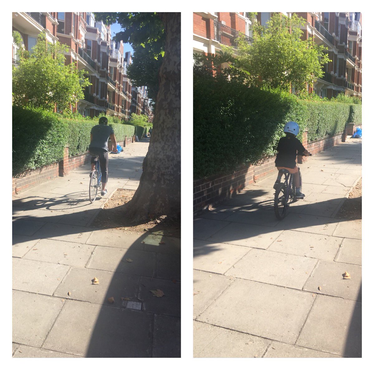 Came back to #maidavale #w9 to see this morning that we now have a #bicyclelane on #elginavenue specifically made for families... #totalanarchy