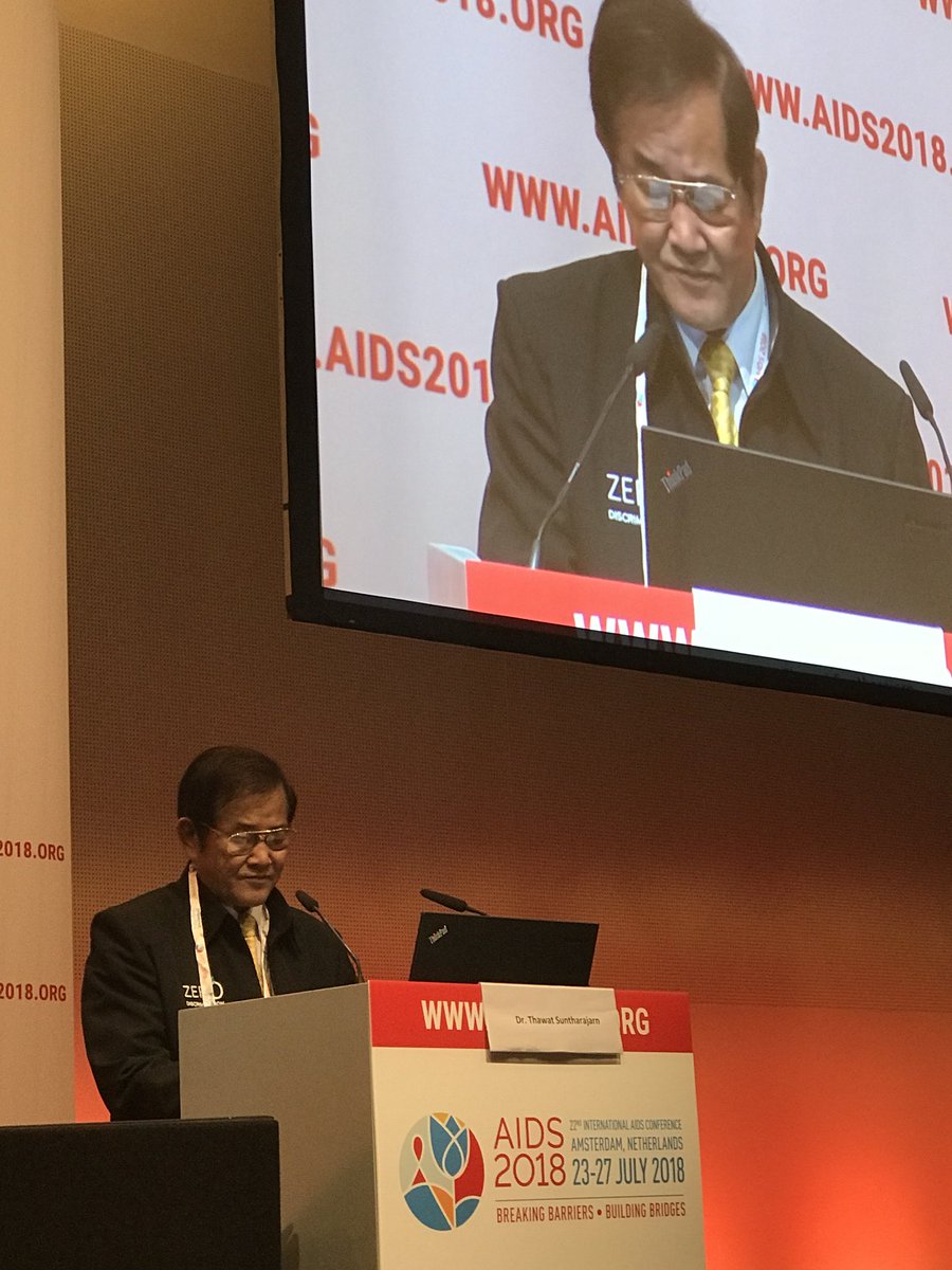 Agree with #Thai government that '#Stigma and #Discrimination affects all sectors of society' - Dr. Thawat Suntharajarn calls for global action to end discrimination. Thanks for your leadership! @Pepfar @AIDS2018 @DutchMFA @KeesvanBaar #ZeroDiscrimination @ThailandUN @UNAIDS_AP