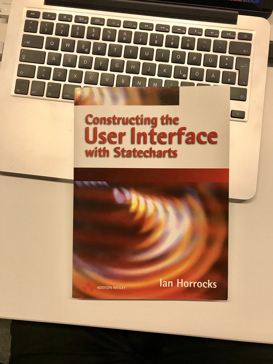 overfuse's tweet image. I was so happy to see this book on my desk today #statecharts