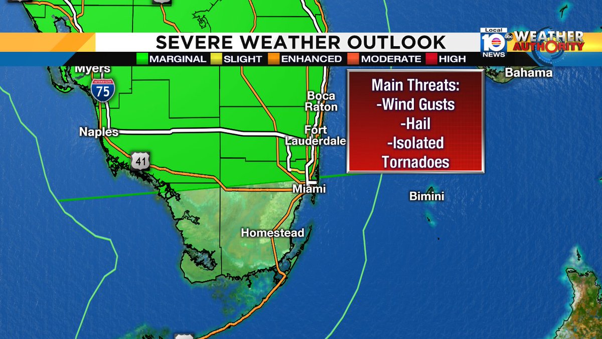 Keep the rain gear handy, we are expecting some strong storms today. Keep it tuned it local 10 for more. https://t.co/H2IYZPeerx