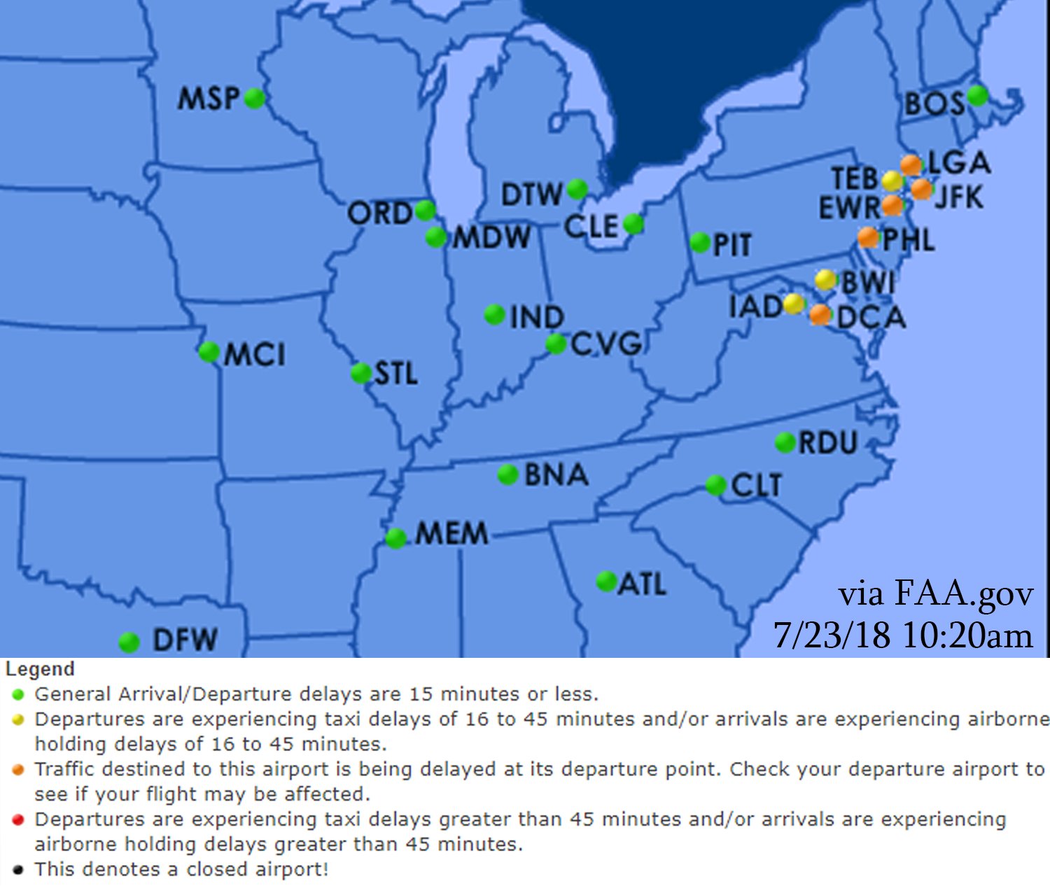 BWI Marshall Airport on Twitter "Showers and storms may cause delays