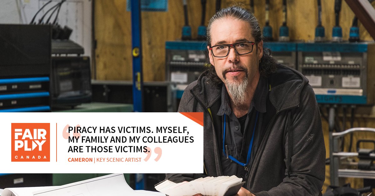 Canadians put their heart and soul into its movies. Help protect creatives like Cameron from the negative effects of online piracy. Learn how at fairplaycanada.ca.