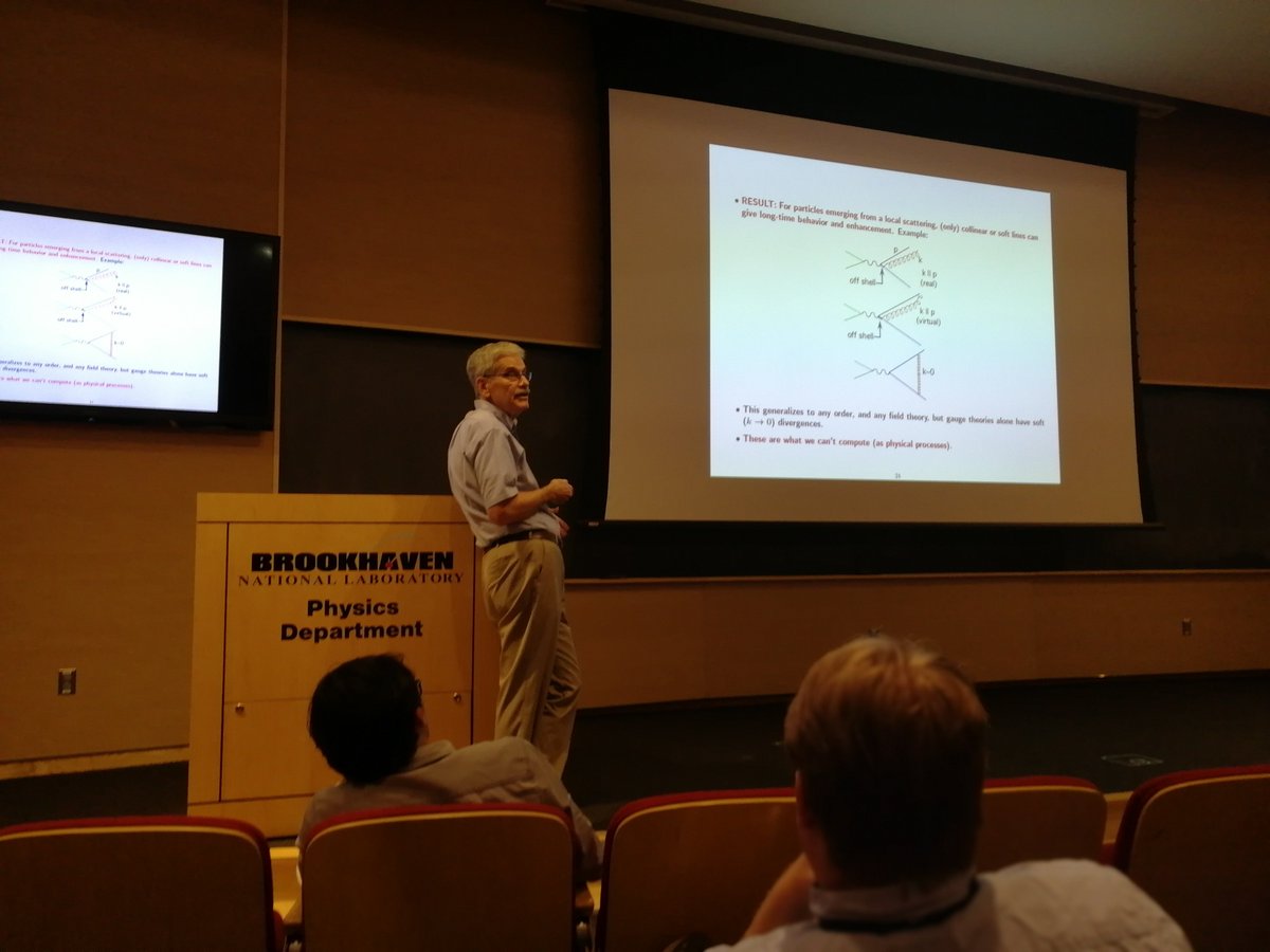 ktywoniuk's tweet photo. Kicking off the #workshop "Probing quark-gluon matter with jets" @BrookhavenLab with an overview talk on #QCDjets by G. Sterman https://t.co/rfkbC85beo #jetstories https://t.co/h4dR7jryMs