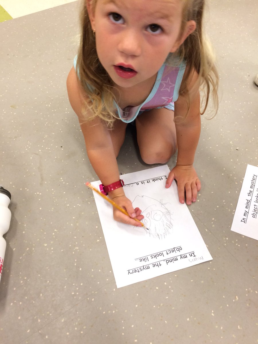 JBSummerHeat's tweet photo. Mystery object visualization lesson in the kinder class! @DSBNSummerHEAT https://t.co/FpBGDC6ZSQ