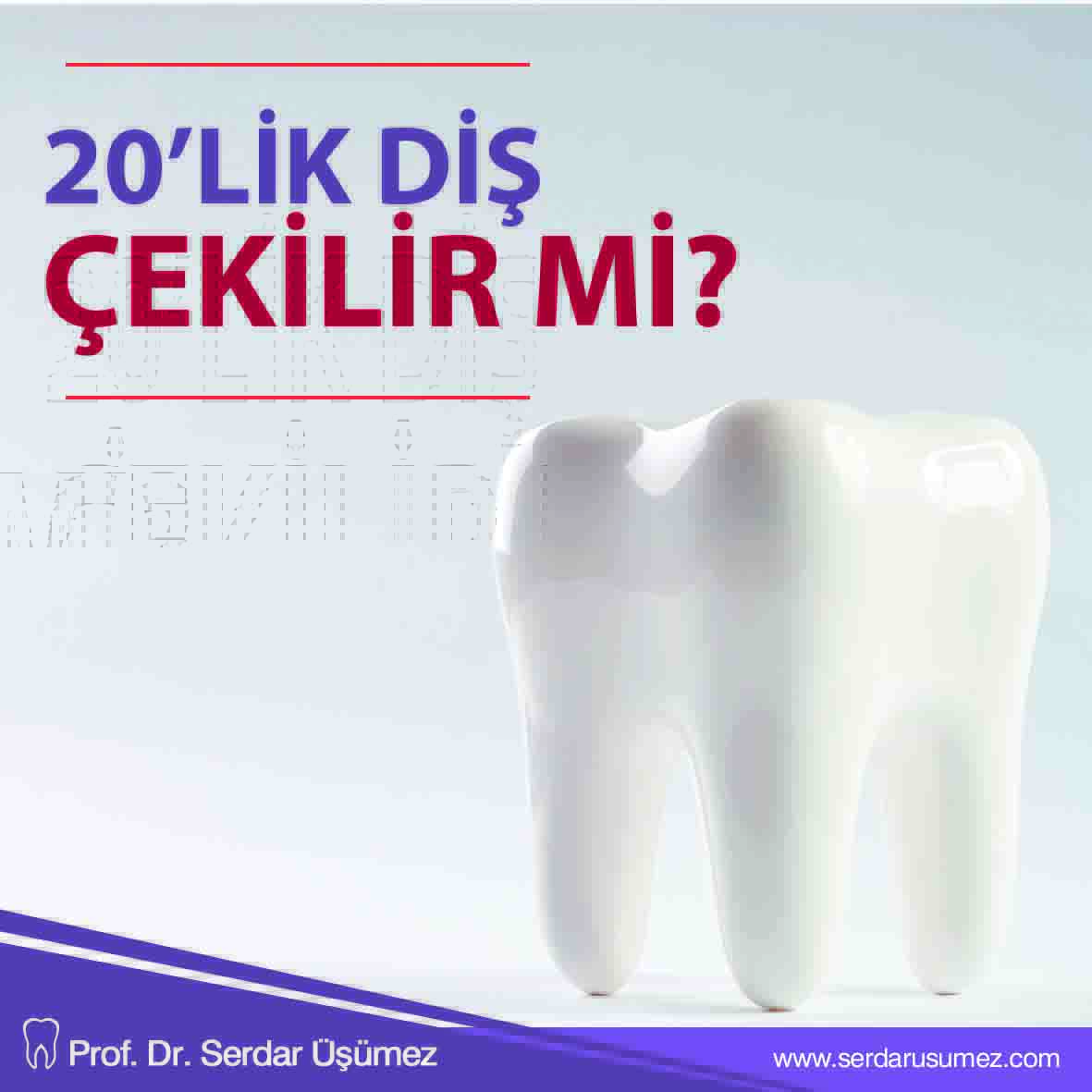 20lik Diş Çekilir Mi?
Dişlerin sürmelerini olumsuz etkileyen 20 yaş dişleri, sağlıklı bir ağız kapanışı sağlamak için çekilebiliyor. 20 yaş dişlerinin çene cerrahisi operasyonundan en az 6 ay önce çekimi yaptırılabiliyor. 
#serdarusumez #saglık #dis #dissaglıgı #health