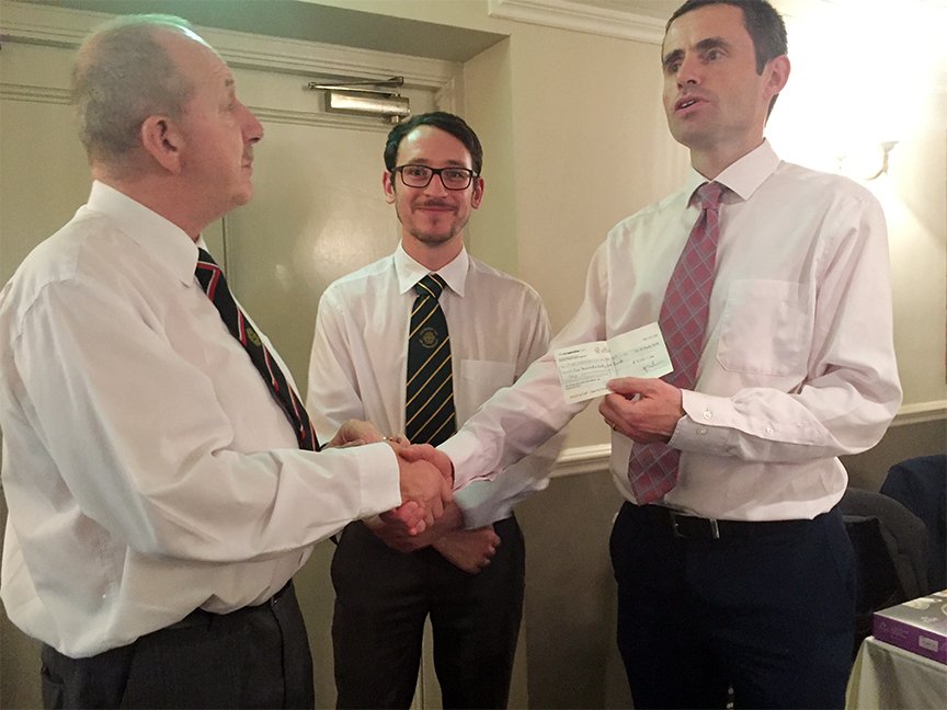 Huge thanks to #Huddersfield Catenians for raising a grand £2,031.54 for us. Thanks very much.😀👏
