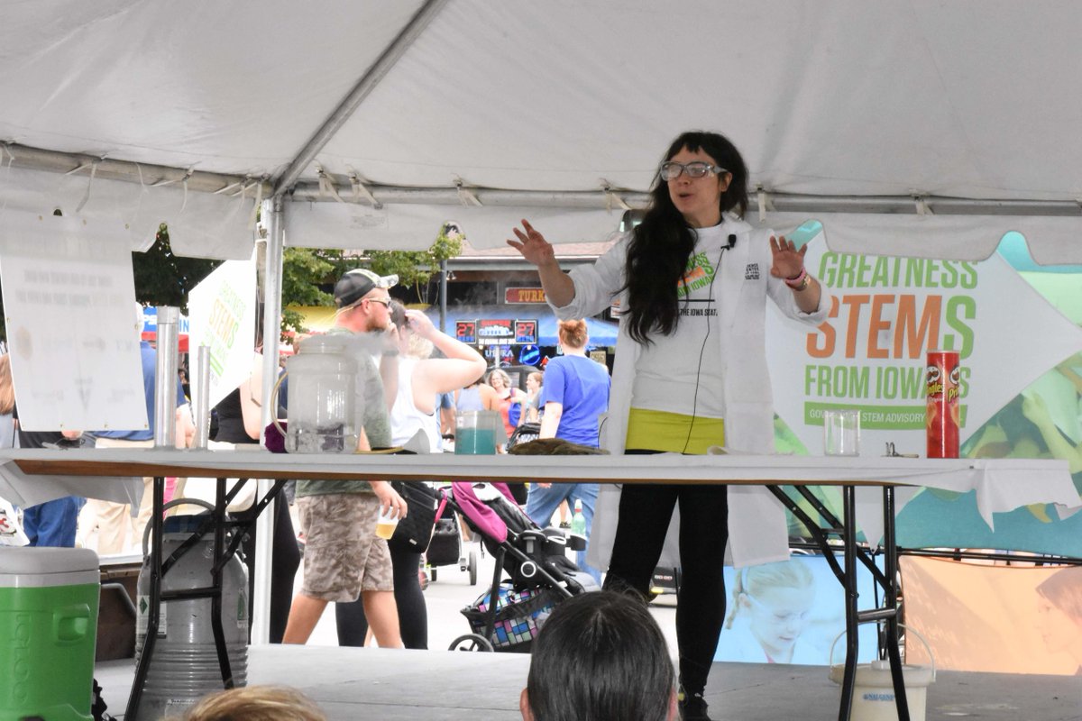 We're excited to welcome back the <a href="/SCIOWA/">Science Center of IA</a> to the 2018 STEM Day at the Iowa State Fair STEM Stage! Stop by on Sunday, August 19th for chills during the Deep Freeze demonstration! #IowaSTEM #STEMDayAtTheIAFair
