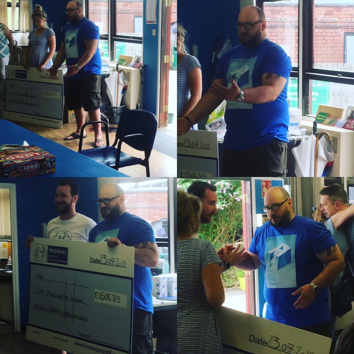 h (@justinyeahhhh) on Twitter photo Gave an oversized cheque to <a href="/HeadwayCardiff/">Headway Cardiff and South East Wales</a> today for #pmyhviii £1,506.85 thank you so much <a href="/gruffingtonpost/">Gruff Rhys</a> and all other bands and volunteers 👍 thanks <a href="/ClwbIforBach/">Clwb Ifor Bach</a> much love ... so very happy! Gave an oversized cheque to <a href="/HeadwayCardiff/">Headway Cardiff and South East Wales</a> today for #pmyhviii £1,506.85 thank you so much <a href="/gruffingtonpost/">Gruff Rhys</a> and all other bands and volunteers 👍 thanks <a href="/ClwbIforBach/">Clwb Ifor Bach</a> much love ... so very happy!