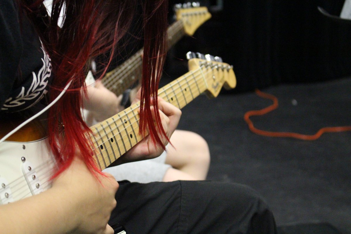 explorationsmtl's tweet photo. Pull up your sleeves, turn on the radio, set up the microphones… Welcome to School of Rock! Our Explorations superstars are rocking the stage! https://t.co/QjWYErzPst