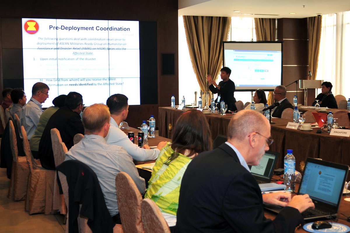 myjointforce's tweet image. TTX ADMM-PLUS EWG ON HADR  ini dilaksanakan bagi menguji keberkesanan (AMRG on HADR SOP) iaitu mekanisma koordinasi dikalangan negara ASEAN dan Plus semasa tindakan memberi bantuan dan menangani bencana.
#DefenceDiplomacy 
#Interoperability 
#teamingforsuccess
#ADMMPlusEWGonHADR