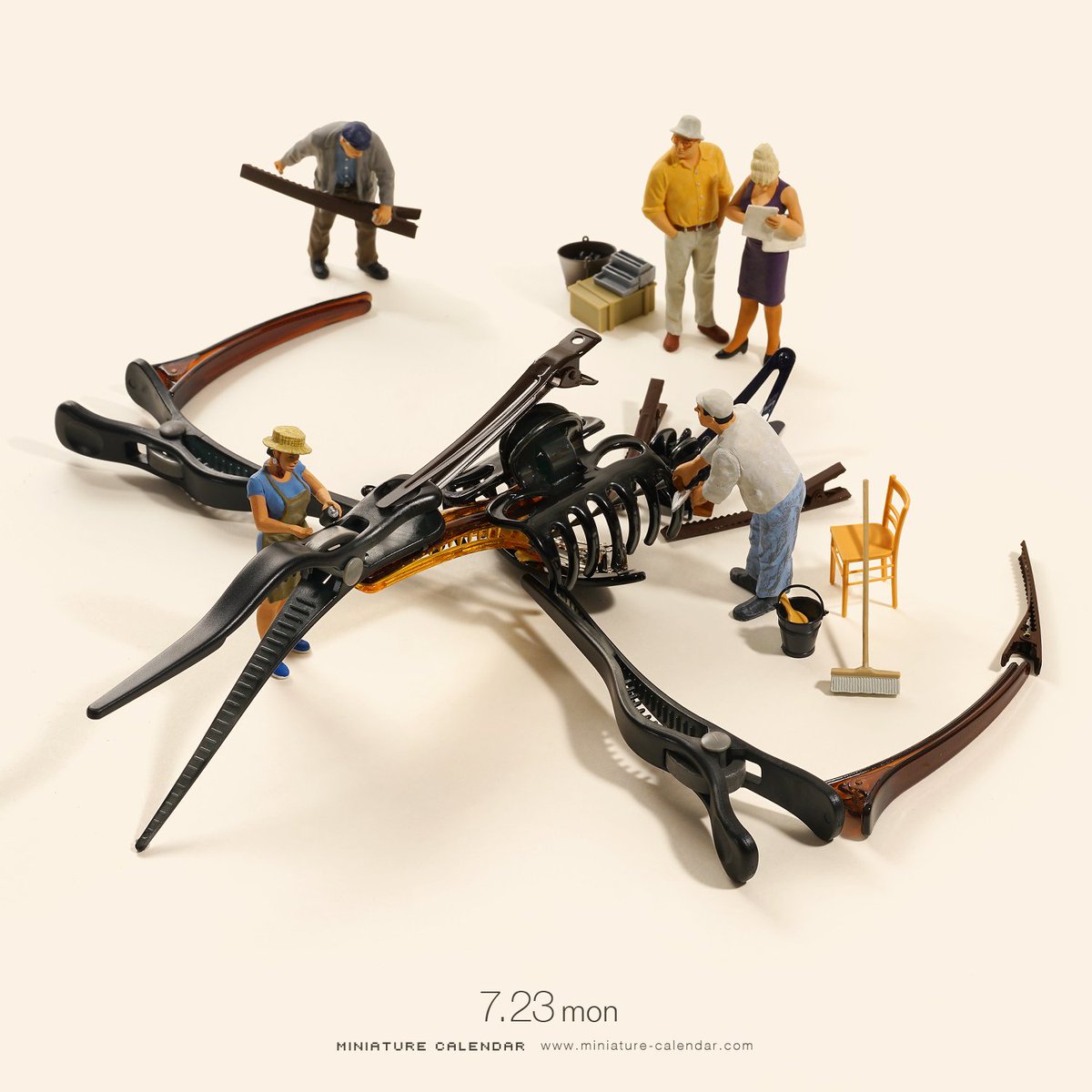 「カミドメドンの発掘現場(その2)
 
#髪留め #恐竜 #化石 」|Tatsuya Tanaka 田中達也のイラスト