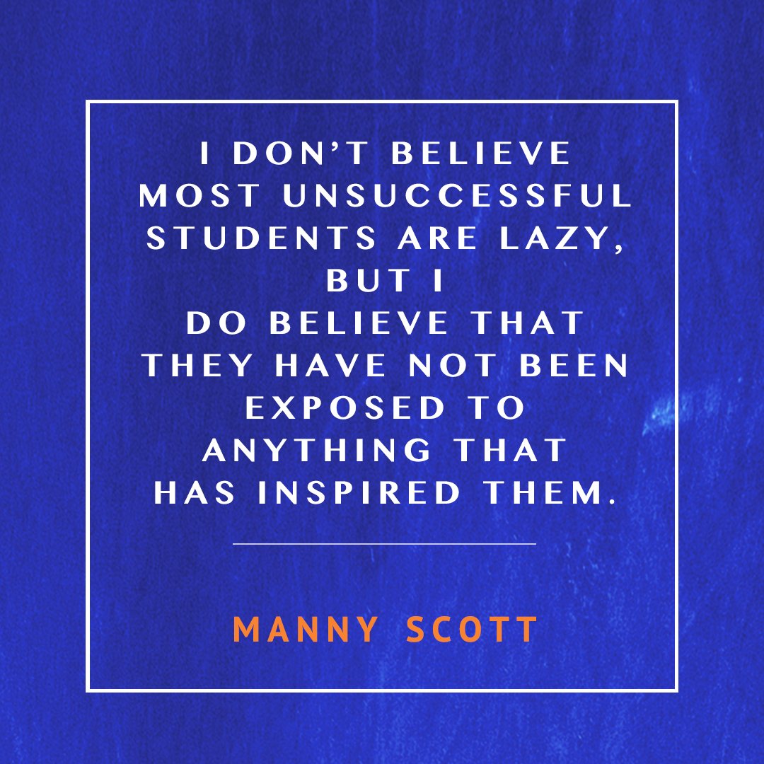 I don't believe most people are lazy; I believe they haven't been exposed to anything that has inspired them. #BestHope