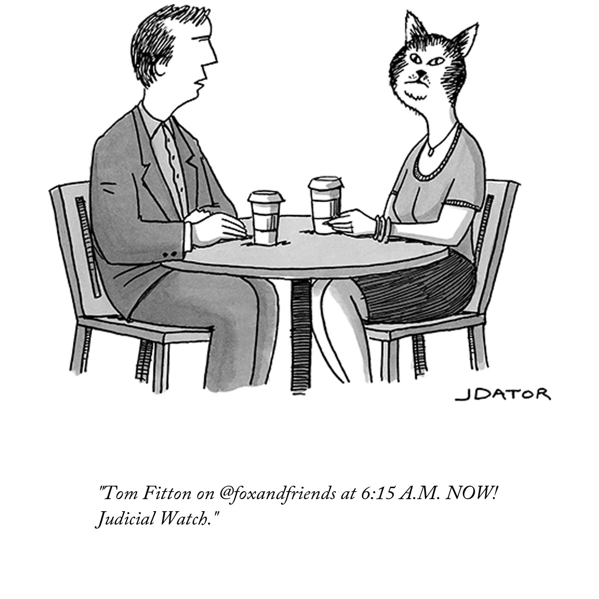 TrumpNewYorker's tweet photo. Tom Fitton on @foxandfriends at 6:15 A.M. NOW! Judicial Watch. https://t.co/BLkfOpyUZ8